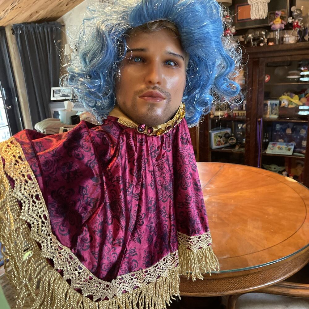 Disney Haunted Mansion Madame Leota Costume Cape and Wig Set